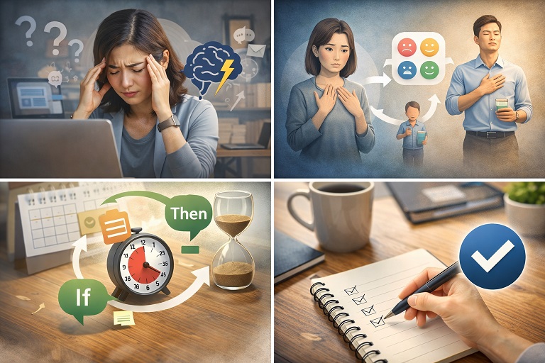 感情マネジメントと習慣化で生産性を上げる働き方の視覚ガイド